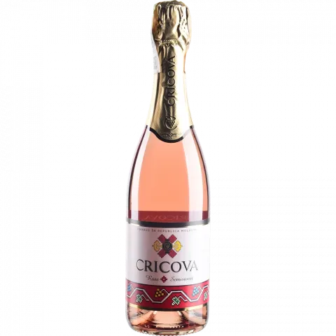 Вино ігристе Cricova Carpet 0,75 л н/сол. рожеве