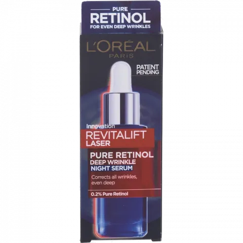 Сироватка д/обличчя L`Oreal 30 мл ніч. Ревіталіфт Лазер з ретинолом п/глибоких зморшок