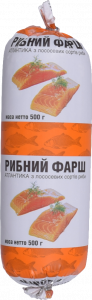 Фарш рибний с/м 500 г з лососевих сорт. риби