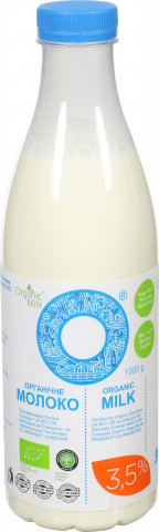 Молоко Organic Milk органічне 3,5 1 л бутилка