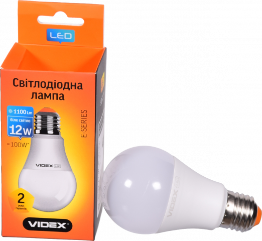 Лампа LED Videx E звичайна біла 12 Вт Е27