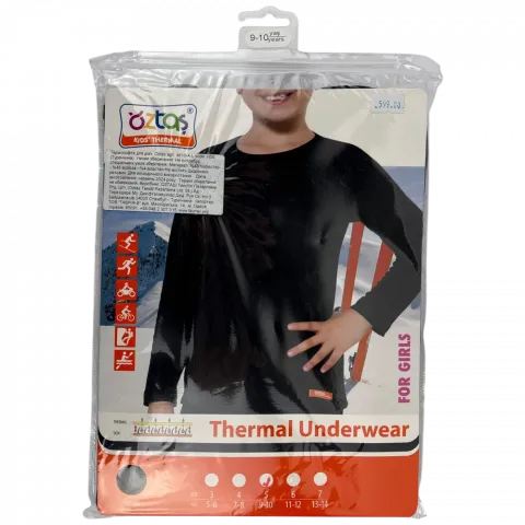 Термокофта для дівч. Oztas арт. 4610-A L чорн. И56 (Туреччина)