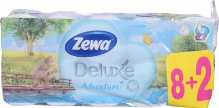 Туалетний папір Zewa 8+2 шт. Deluxe білий