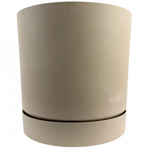 Горщик д/квітів PP Tubo 24 см бетон кремовий DPOP240E-CY700 И006 (Польща)