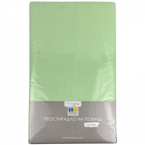 Простерадло HomeLine мар. н/рез. 180х200см 130г/м2 салат.