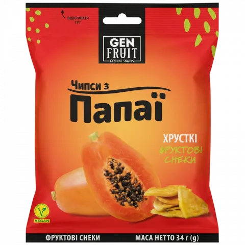 Чіпси з папайї (Наш імпорт) 34 г