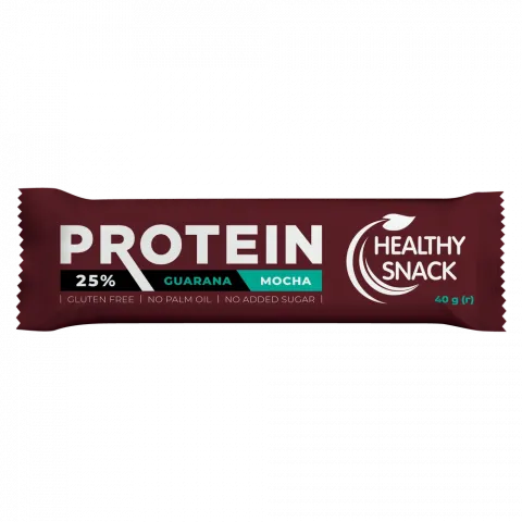 Батончик протеїновий Healthy Snack 25 з екстрактом гуарани Мокко глазурований