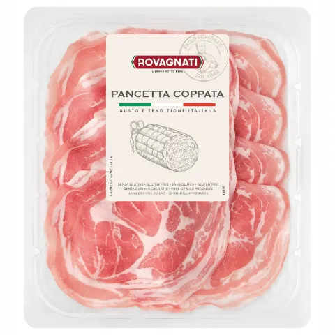 Бекон Rovagnati Coppata сировялена 100 г нарізка (Італія)