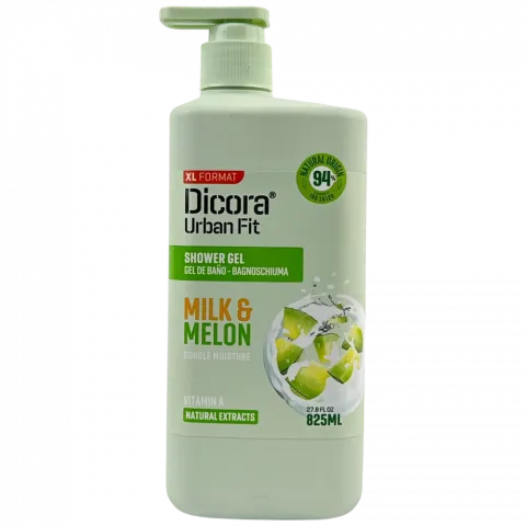 Гель д/душу Dicora Urban Fit 825 мл Молоко та диня з вітаміном А Живильний