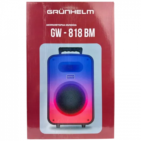 Портативна колонка Grunhelm GW-818-BM