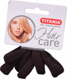 Зажим д/волосся Titania середній 6 шт. коричневий 7872