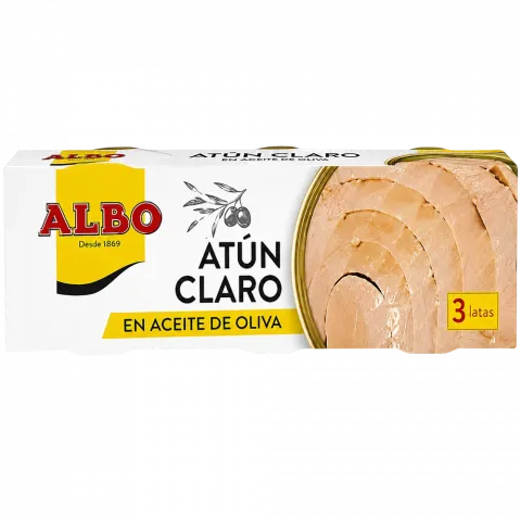 Тунець ALBO 3х80г з/б світлий в олив. олії И959 (Іспанія)
