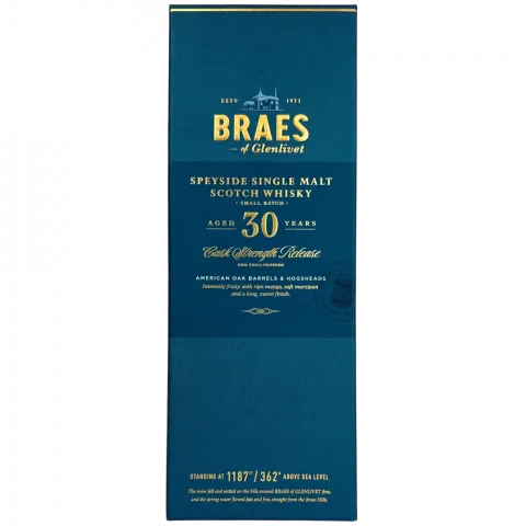 Віскі Braes of Glenlivet 0,7 л кор. 30 років