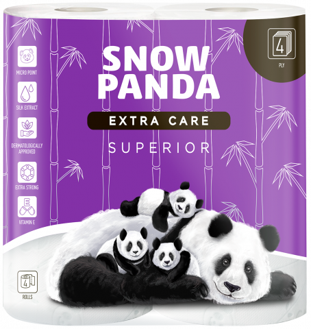 Туал. папір Сніжна панда 4 шт. Extra care Superior