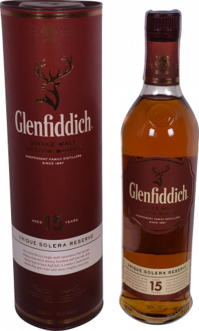 Віскі Glenfiddich 0,7 л туб. 15 років 40