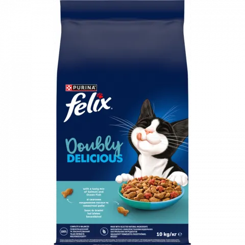 Корм д/котів Фелікс 10 кг Doubly Delicious Лосось