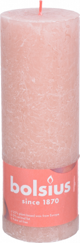 Свіча Bolsius 190/68 рустік Містичний рожевий, арт. 103668850304