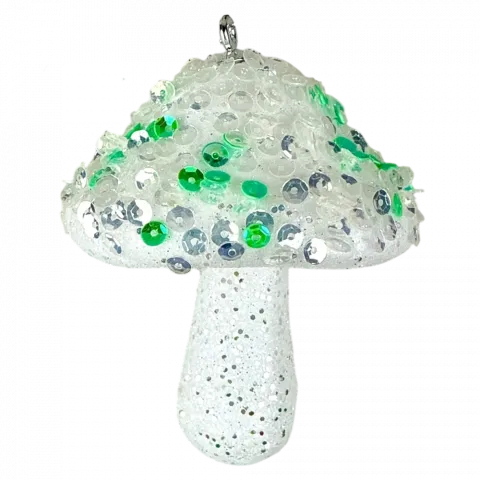 Прикраса ялинкова Гриб 86 см з присипкою арт. JS-24049-8 9245 И651