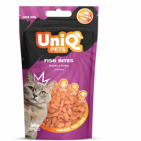 Ласощі д/котів UNIQ PETS MIMI 50г рибні шмат. И193(Польща)