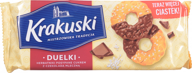 Печ Krakuski 181 г Duelki з цукровою посип. та мол. шок.