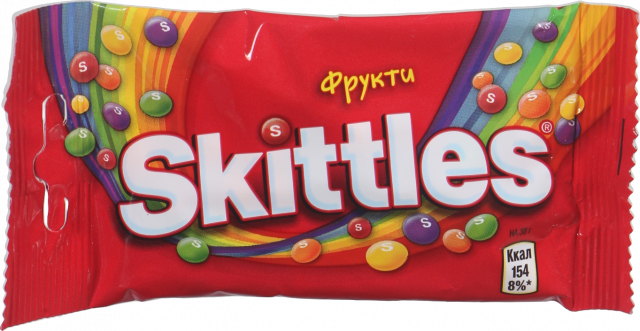 Цукерки Skittles 38 г жув. Фруктовий мікс