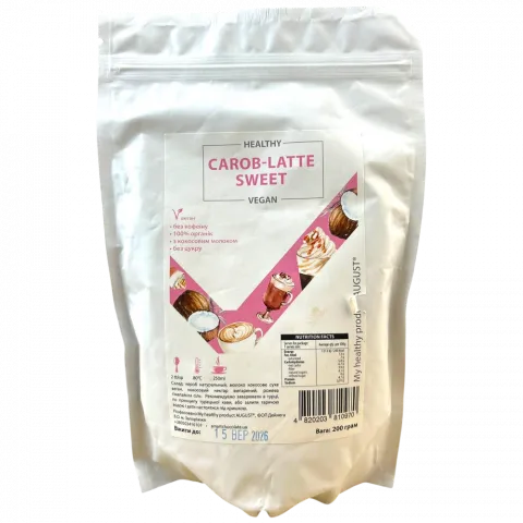 Какао My healthy product AUGUST 200 г Carob latte Sweet
