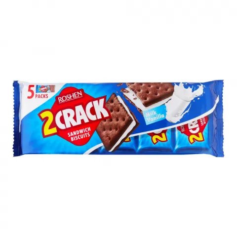 Крекер Рошен 2 Crack 190 г з мол.-ванільн. нач.