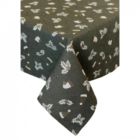 Скатертина Прованс 136х180 см Шапочки на зеленому