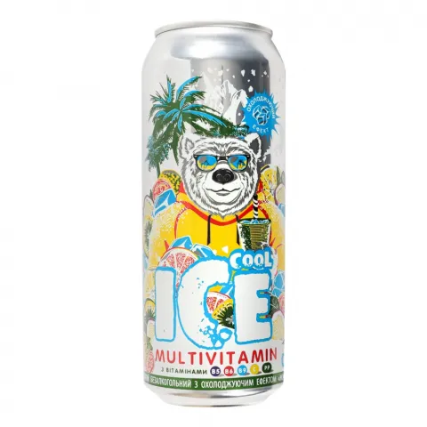 Напій б/алк. Ice Cool 0,5 л з/б Мультивітамін