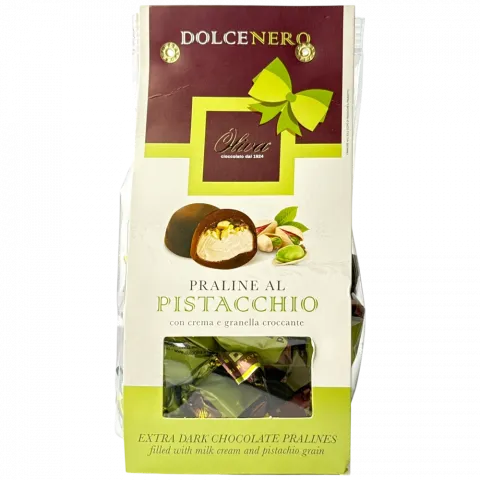 Цукерки Oliva 162 г Dolcenero з фісташкою (Італія)