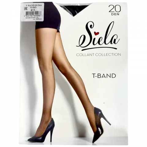 Колготи жін.SIELA T-BAND 20 nero-4