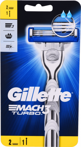 Станок д/гоління Gillette Мак3 Турбо 2 картр.