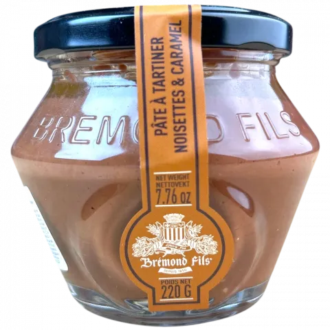 Паста Bremond fils 220г шоколад-карамел,фундук (Франція)