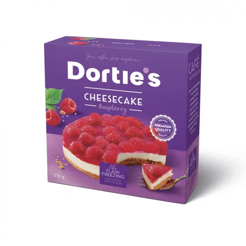 Чізкейк DORTIES малиновий 510г И846 (Чехія)
