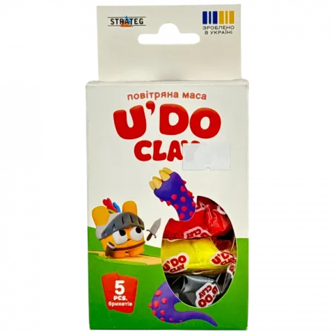 Набір д/творчості U`DO Clay 5 шт. 10г укр. 30843