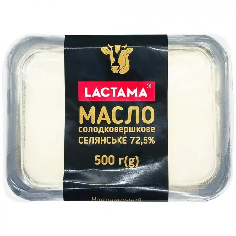 Масло Lactama 72,5 500 г Селянське