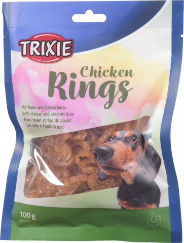 Ласощі д/собак Trixie 100 г Chicken Rings з куркою