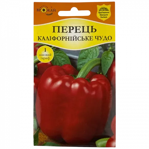 Насіння Багатий Врожай Перець солод. Каліфорн. чудо 0,2г