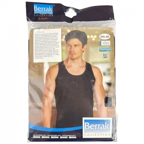 Майка чол. ТМ Berrak 1022 р XXL чорна И956 (Туреччина)