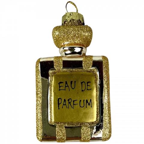 Прикраса Пляшечка скло 50х25х90мм TP1000270 И351 (КІН)