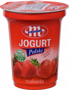 Йогурт Mlekovita 2,5 350 г Польський полуничний (Польща)