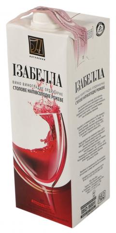 Вино Натхнення Ізабелла 1 л тпак. рож. нсол. (Агро-Дар)