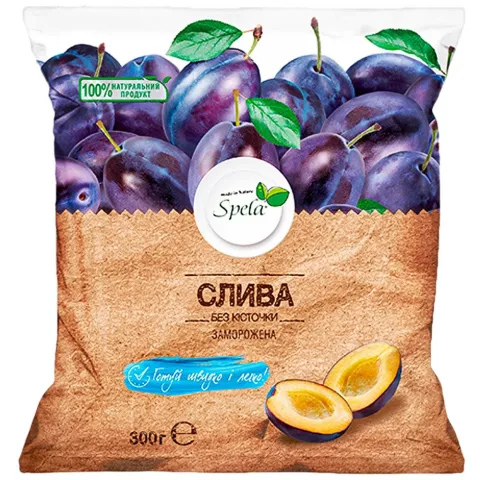 Св морож Слива Spela 300 г половинки
