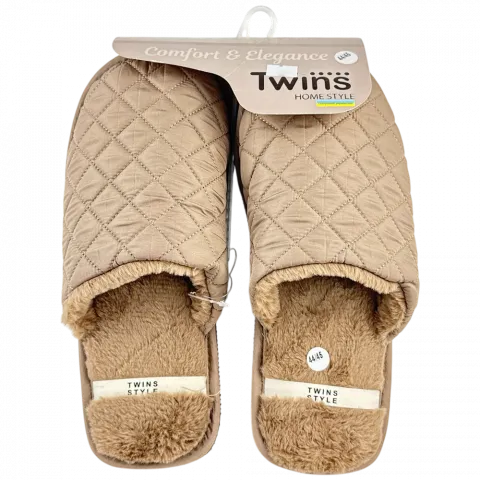 Капці дом. чол. Twins стьогані корич. р.44/45 15887