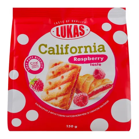 Печ Лукас 150 г Каліфорнія зі смак. малини