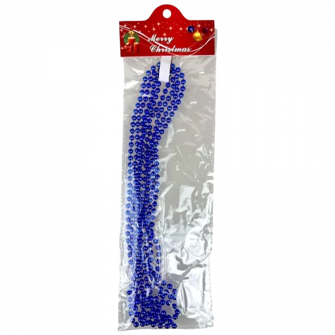 Намисто на ялинку 6мм2,7м синє арт. XYA04-2.7M 9245 И730