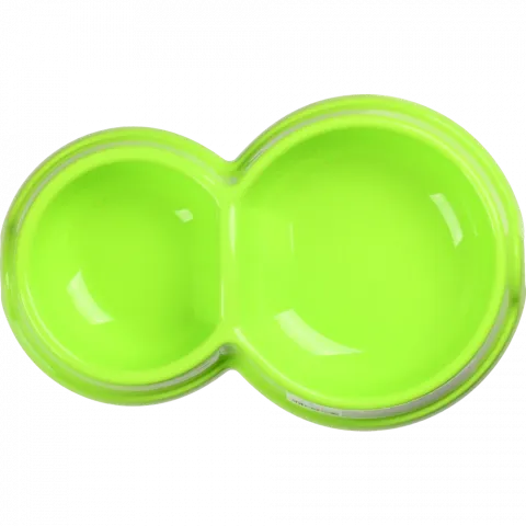 Миска д/котів Природа 0,075/0,125 л 0 зелена подвійна