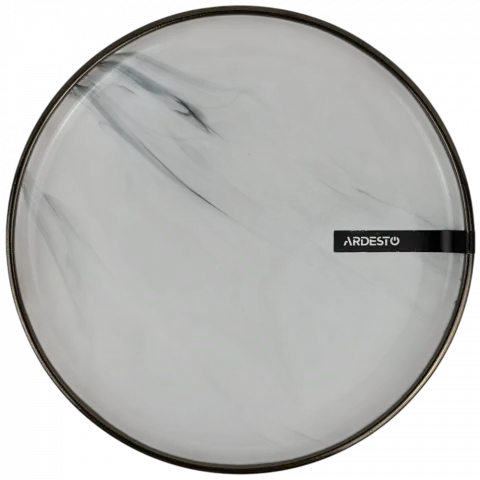 Тарілка керм. Ardesto Marmo 19 см біла AR2919MRW