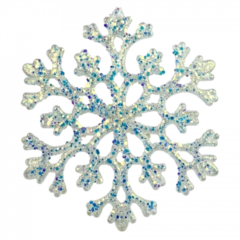 Підвіска ялинкова Сніжинка 11,5 см гліттер арт. WH41157 9245 И921