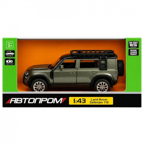 Іграшка Машина метал. Avtoprom 1:43 2020 Land Rover Defender 110 4356